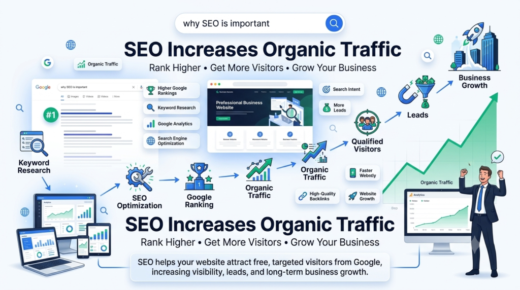 SEO Increases Organic Traffic